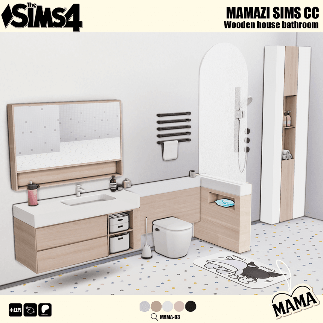 Набор для ванной Wooden Bathroom Furniture